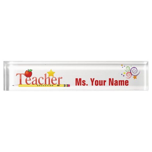 Educator Desk Name Bord Naambordje (Voorkant)