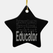 Educator Extraordinaire Keramisch Ornament (Achterkant)