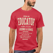 Educator Gift Funny Job Title T-shirt (Voorkant)