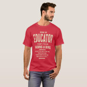 Educator Gift Funny Job Title T-shirt (Voorkant volledig)
