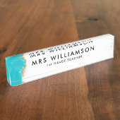 Educator Lerarennaam borden voor bureau Naambordje (Zijkant)