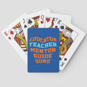 EDUCATOR-LERENMENTOR GURU POKERKAARTEN (Achterkant)