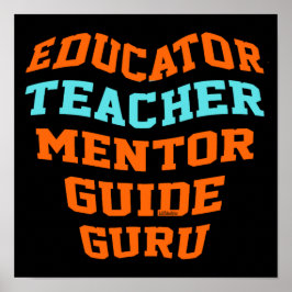 EDUCATOR-LERENMENTOR GURU POSTER