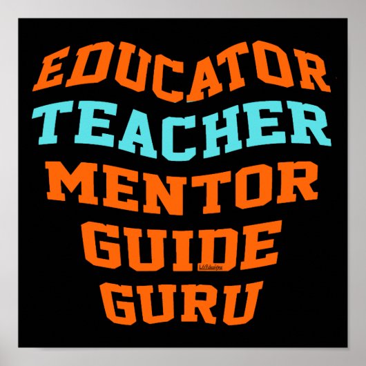 EDUCATOR-LERENMENTOR GURU POSTER (Voorkant)