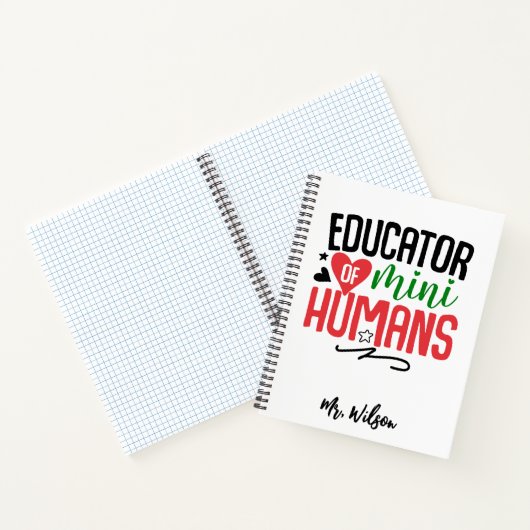Educator of Mini Humans Notebook – Funny Teacher Notitieboek (Binnen)