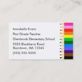 Educator Rainbow Visitekaartje (Achterkant)