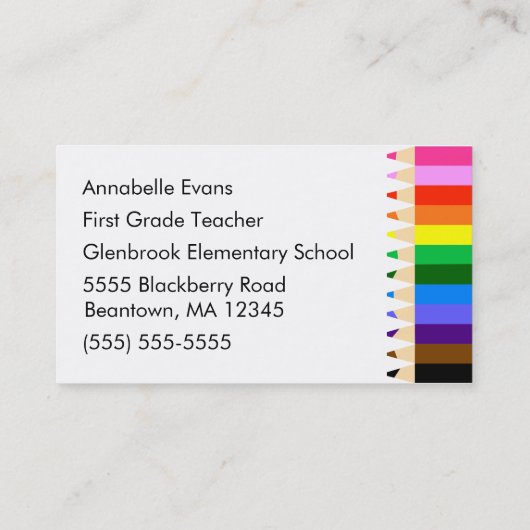 Educator Rainbow Visitekaartje (Achterkant)