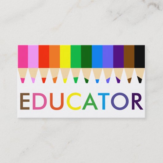 Educator Rainbow Visitekaartje (Voorkant)