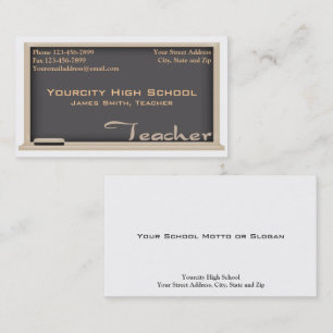 Educator Teacher Visitekaartje