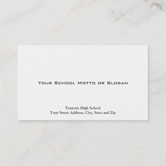 Educator Teacher Visitekaartje (Achterkant)