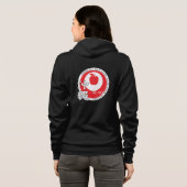 Educator Vrouwen Voorste Zip Sweatshirt (zwart) (Achterkant volledig)