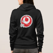 Educator Vrouwen Voorste Zip Sweatshirt (zwart) (Achterkant)