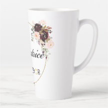 Éducatrice Bloemen Waterverf Latte Mok