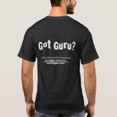 .eduGuru - Heb je Guru? (Zwart) T-shirt (Achterkant)