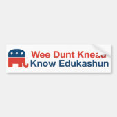 Edukashun - Bumpersticker (Voorkant)