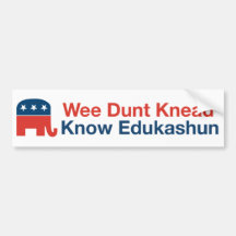 Edukashun - Bumpersticker