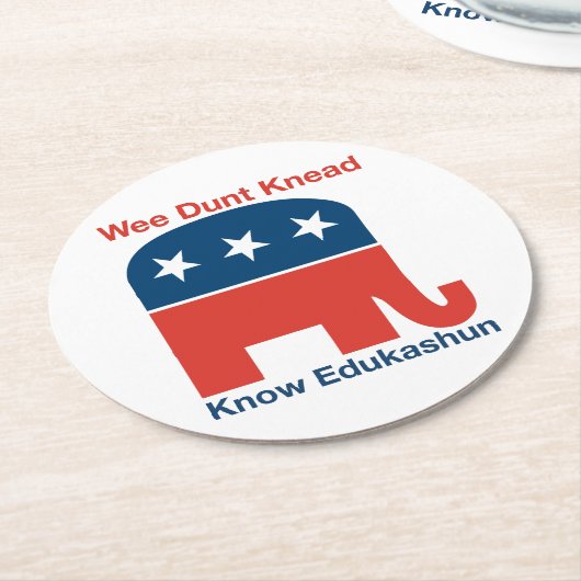 Edukashun - Ronde Onderzetters (Gebogen)