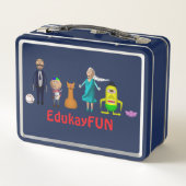 EdukayFUN Lunchbox (Met Johnny, Papa & meer) (Achterkant)