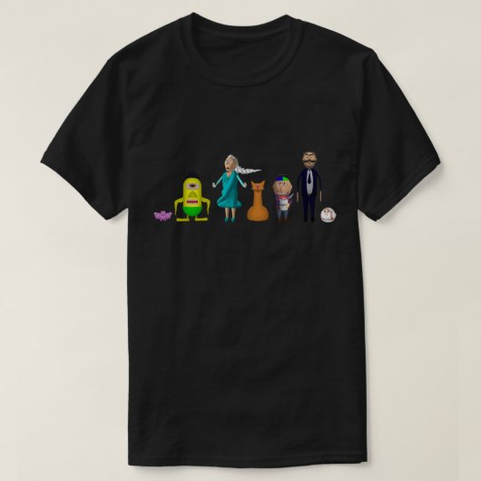 EdukayFUN T-shirt (Met Johnny, Papa, Ulsa & meer) (Design voorkant)