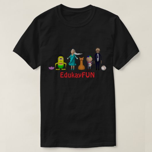 EdukayFUN T-shirt (With Johnny, Papa, Ulsa & more) (Design voorkant)