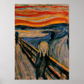 Edvar Munch - De Schreeuw Poster (Voorkant)