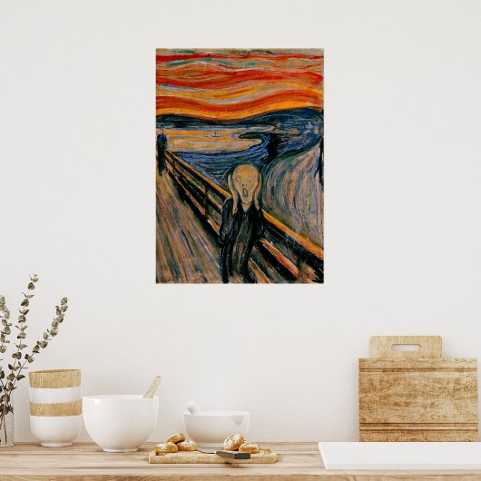 Edvar Munch - De Schreeuw Poster (Keuken)