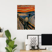 Edvar Munch - De Schreeuw Poster (Thuiskantoor)