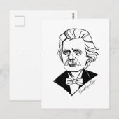 Edvard Grieg Briefkaart (Voorkant / Achterkant)