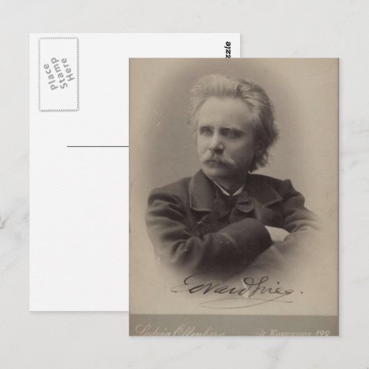 Edvard Grieg Briefkaart (Voorkant / Achterkant)
