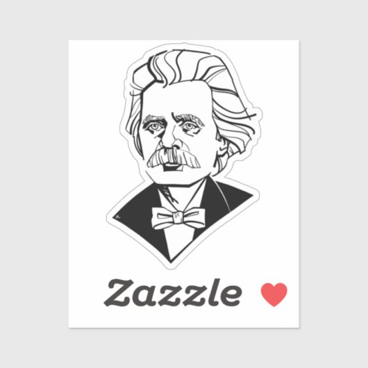 Edvard Grieg Sticker (Vel)