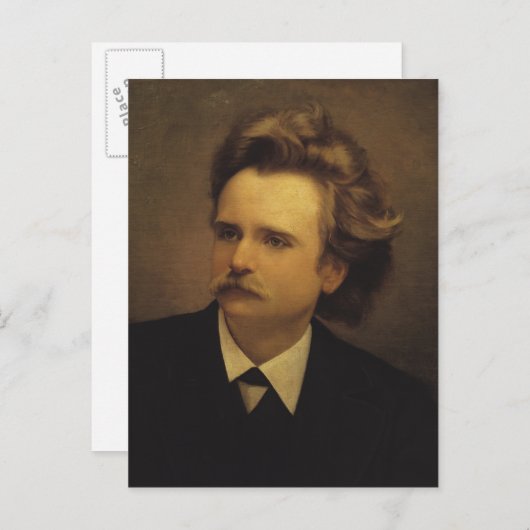 Edvard Hagerup Grieg Briefkaart (Voorkant / Achterkant)