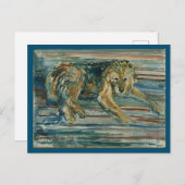 Edvard Munch, Airedale Terrier, schilderen Briefkaart (Voorkant / Achterkant)