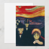 Edvard Munch - Angst Bedankkaart (Voorkant / Achterkant)