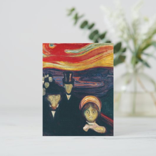 Edvard Munch - Angst Briefkaart (Staand voorkant)