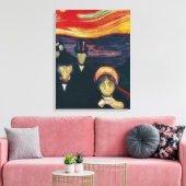 Edvard Munch - Angst Canvas Afdruk (Insitu (Woonkamer))