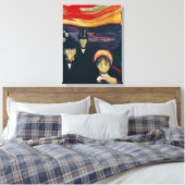 Edvard Munch - Angst Canvas Afdruk (Insitu (Slaapkamer))