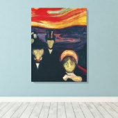 Edvard Munch - Angst Canvas Afdruk (Insitu (Houten vloer))