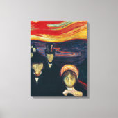 Edvard Munch - Angst Canvas Afdruk (Voorkant)