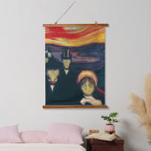 Edvard Munch - Angst Hangend Wandkleed (Slaapkamer)