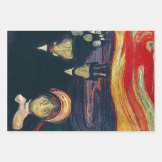 Edvard Munch - Angst Inpakpapier Vel (Voorkant)