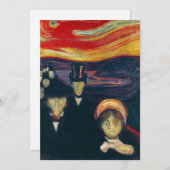 Edvard Munch - Angst Kaart (Voorkant / Achterkant)