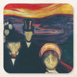 Edvard Munch - Angst Kartonnen Onderzetters