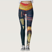Edvard Munch - Angst Leggings (Voorkant)