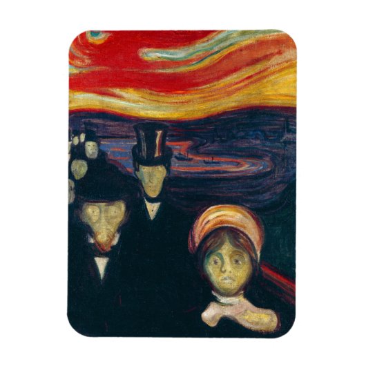 Edvard Munch - Angst Magneet (Verticaal)