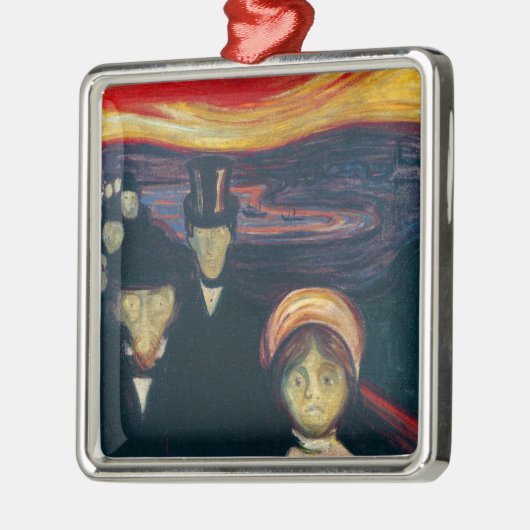 Edvard Munch - Angst Metalen Ornament (Links)