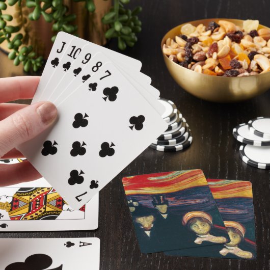 Edvard Munch - Angst Pokerkaarten (Insitu)