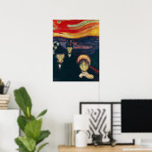 Edvard Munch - Angst Poster (Thuiskantoor)