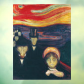 Edvard Munch - Angst Raamsticker (Vel 3)