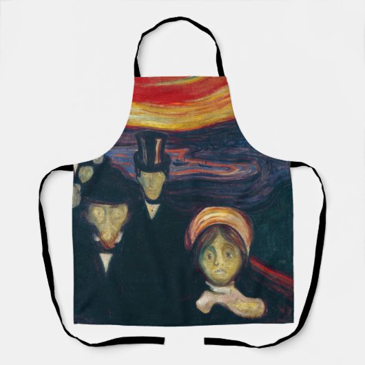 Edvard Munch - Angst Schort (Voorkant)