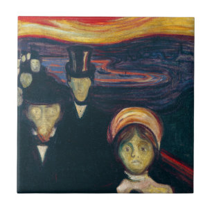 Edvard Munch - Angst Tegeltje